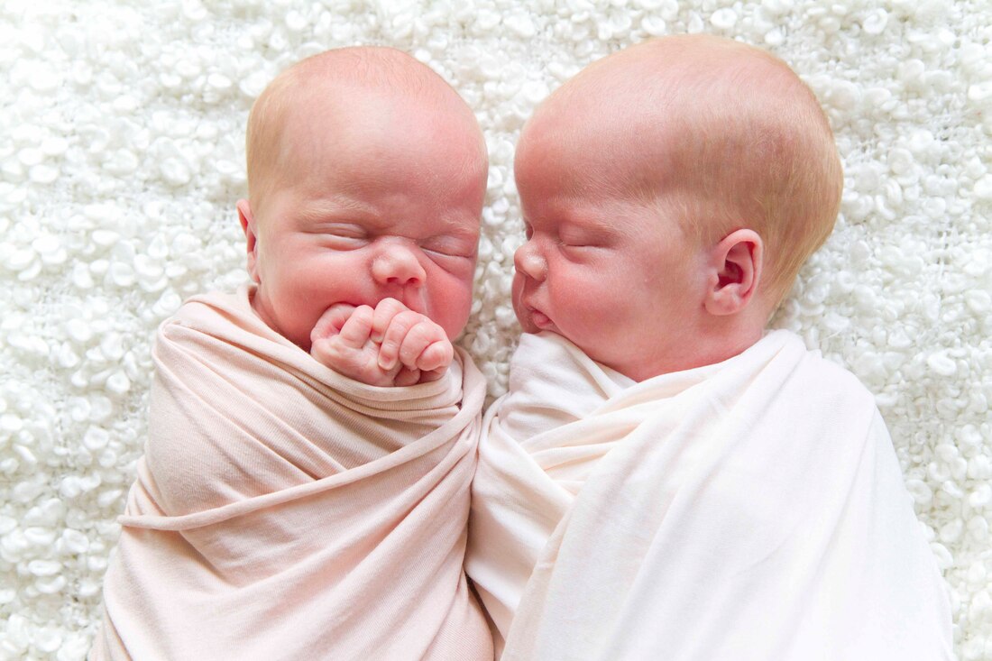 newborn twin girls